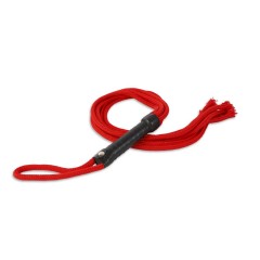 Красная верёвочная плеть-шестихвостка - 80 см.