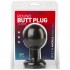 Круглая черная анальная пробка Classic Round Butt Plugs Large - 12,1 см. в Орле